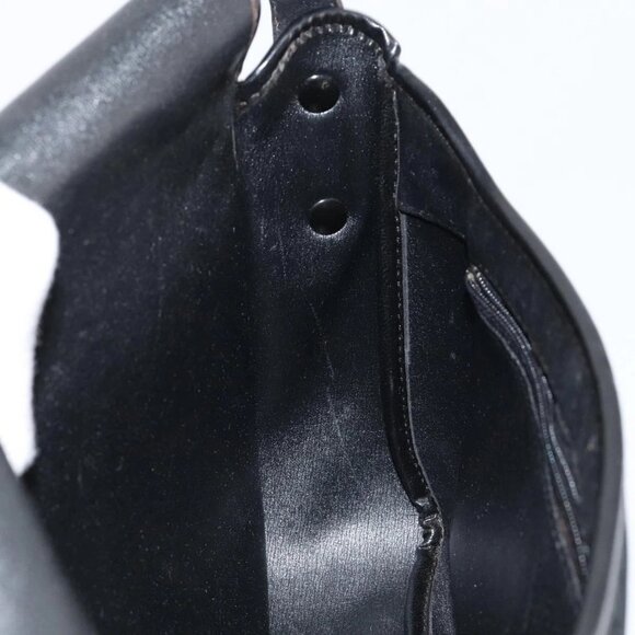 Christian Dior Trotter Canvas Shoulder Bag Black Gold Auth 146914 - Picture 12 of 16